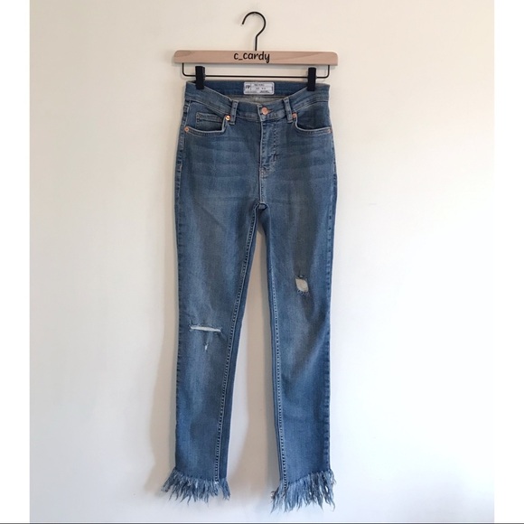 Free People Great Heights Frayed Skinny Jeans - Picture 1 of 7